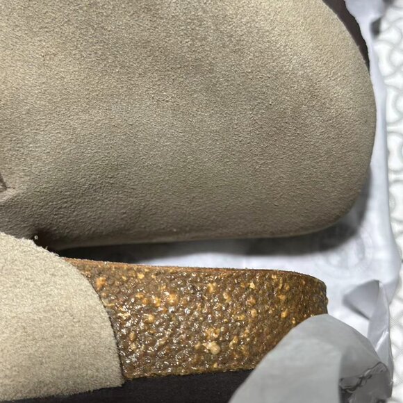 Birkenstock Boston Wome Taupe Suede Leather Soft Footbed New w/box Narrow/Wide - Picture 10 of 10